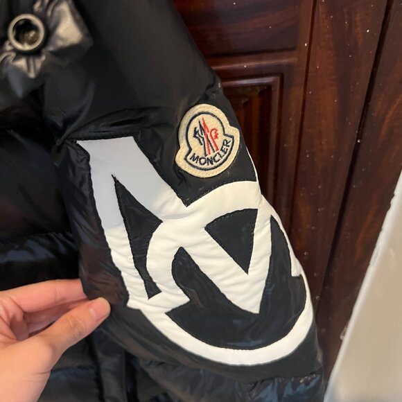 Moncler Black Zipper Men's Hooded Down Jacket - Picture 3 of 8